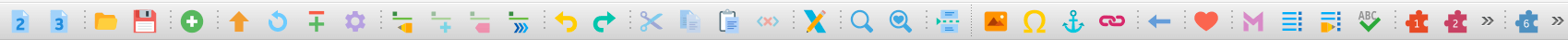 Image of the primary toolbar.