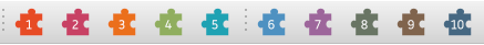 Image of 10 puzzle piece placeholder icons for installed plugins.